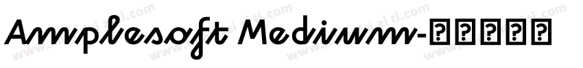 Amplesoft Medium字体转换